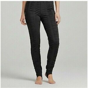 Skinnify Women’s Size M Black Resistance Band Stirrup Leggings Workout Fitness